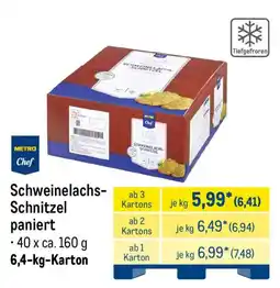 METRO METRO Chef Schweinelachs-Schnitzel paniert Angebot