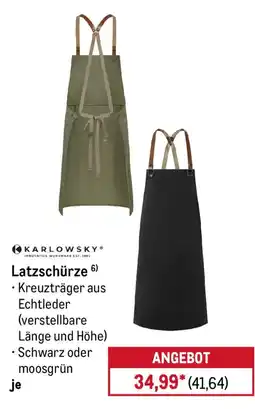 METRO KARLOWSKY Latzschürze Angebot