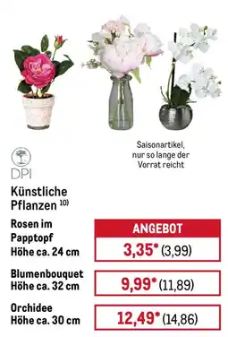 METRO DPI Künstliche Pflanzen Angebot