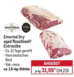 METRO True WILDERNESS Emsrind Dry aged Roastbeef/Entrecôte Angebot