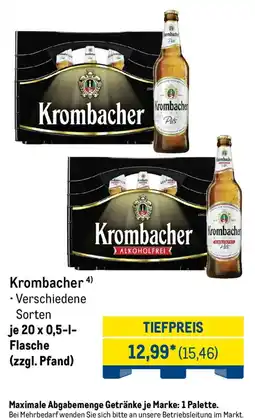 METRO Krombacher Angebot