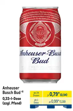 METRO Anheuser Busch Bud Angebot