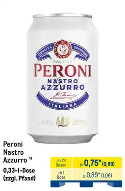 METRO Peroni Nastro Azzurro Angebot