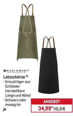 METRO KARLOWSKY Latzschürze Angebot