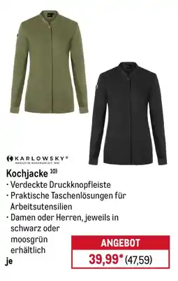 METRO KARLOWSKY Kochjacke Angebot