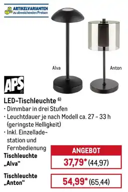 METRO APS LED-Tischleuchte Alva Angebot