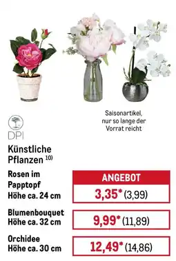 METRO DPI Künstliche Pflanzen Angebot