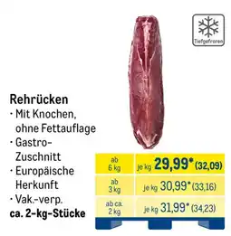 METRO Rehrücken Angebot