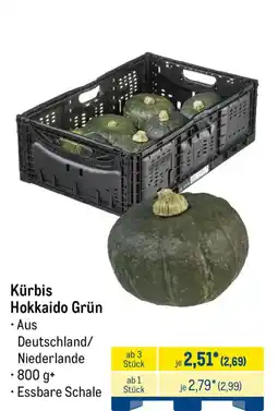 METRO Kürbis Hokkaido Grün Angebot