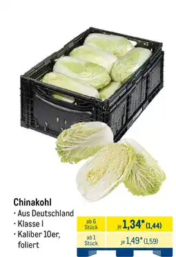 METRO Chinakohl Angebot