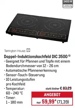 METRO Tarrington House Doppel-Induktionskochfeld DIC 3500 Angebot