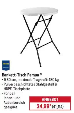 METRO Bankett-Tisch Pamua Angebot