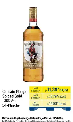 METRO Captain Morgan Spiced Gold Angebot