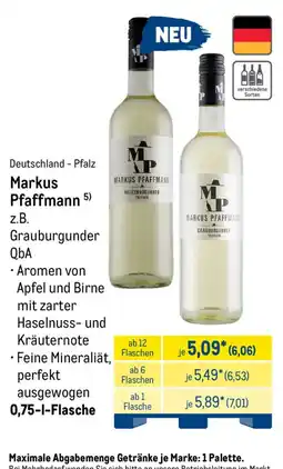 METRO Markus Pfaffmann Grauburgunder QbA Angebot