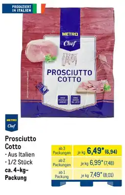 METRO Metro Chef Prosciutto Cotto Angebot