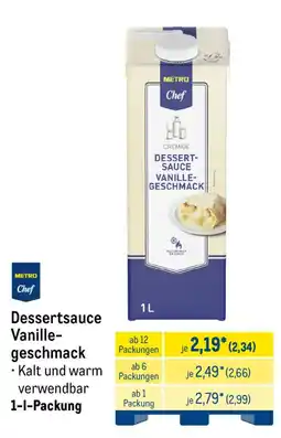 METRO Metro Chef Dessertsauce Vanille-geschmack Angebot
