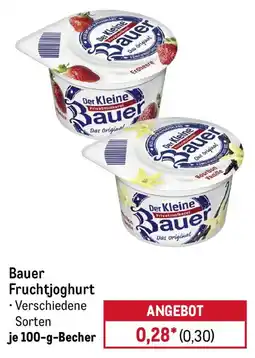 METRO Bauer Fruchtjoghurt Angebot