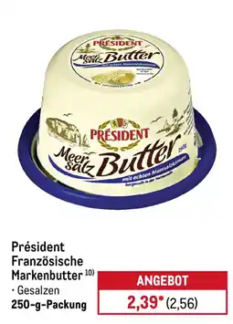 METRO Präsident Französische Markenbutter Angebot