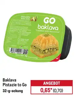 METRO GO baklava Pistazien Angebot