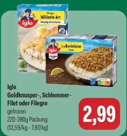 Feneberg Iglo Goldknusper-, Schlemmer-Filet oder Filegro Angebot