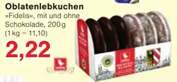 Wiglo Wunderland Oblatenlebkuchen »Fidelis« Angebot