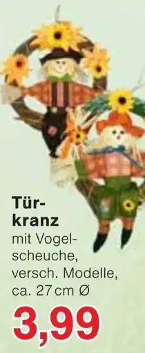 Wiglo Wunderland Türkranz mit Vogelscheuche Angebot