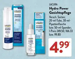 Aldi Süd LACURA Hydro Power Gesichtspflege Angebot