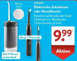 Aldi Süd AMBIANO Elektrische Zahnbürste oder Munddusche Angebot