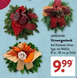Aldi Süd GARDENLINE Urnengesteck Angebot