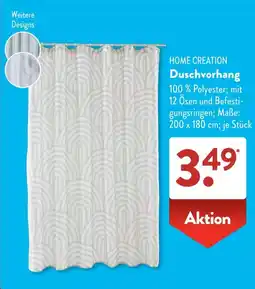 Aldi Süd HOME CREATION Duschvorhang Angebot