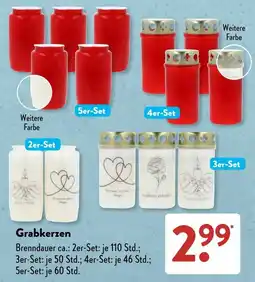 Aldi Süd Grabkerzen Angebot