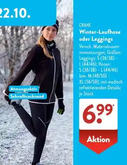 Aldi Süd CRANE Winter-Laufhose oder Leggings Angebot