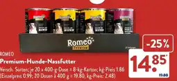Aldi Süd Romeo Premium-Hunde-Nassfutter Angebot