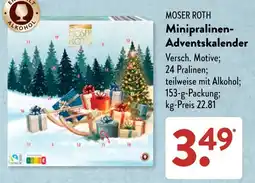 Aldi Süd MOSER ROTH Minipralinen-Adventskalender Angebot