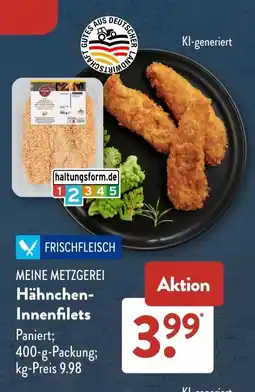Aldi Süd MEINE METZGEREI Hähnchen-Innenfilets Angebot
