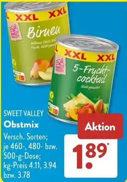 Aldi Süd SWEET VALLEY Obstmix Angebot