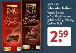 Aldi Süd MOSER ROTH Chocolat Délice Angebot
