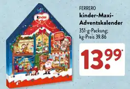 Aldi Süd FERRERO kinder-Maxi-Adventskalender Angebot