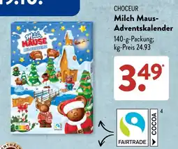 Aldi Süd CHOEUR Milch Maus-Adventskalender Angebot