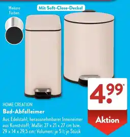 Aldi Süd HOME CREATION Bad-Abfalleimer Angebot