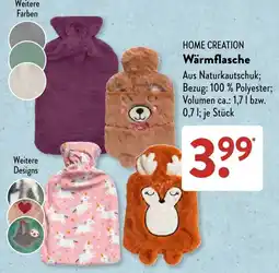 Aldi Süd HOME CREATION Wärmflasche Angebot