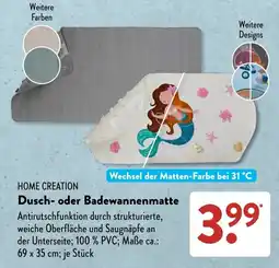 Aldi Süd HOME CREATION Dusch- oder Badewannenmatte Angebot