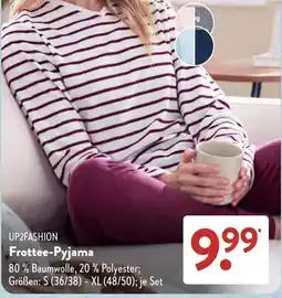 Aldi Süd UP2FASHION Frottee-Pyjama Angebot
