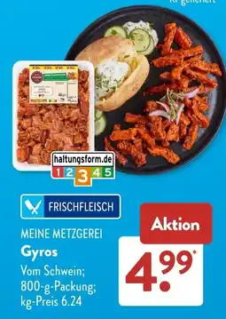 Aldi Süd MEINE METZGEREI Gyros Angebot