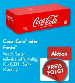 Aldi Süd Coca-Cola oder Fanta Angebot