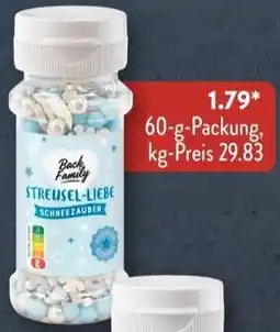 Aldi Süd Back Family Streusel-Liebe Angebot