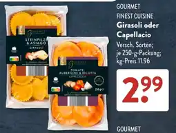 Aldi Süd GOURMET Girasoli oder Capellaccio Angebot