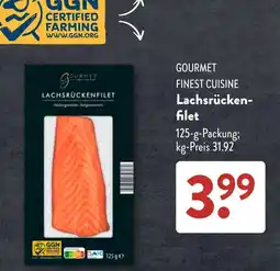 Aldi Süd GOURMET Lachsrückenfilet Angebot
