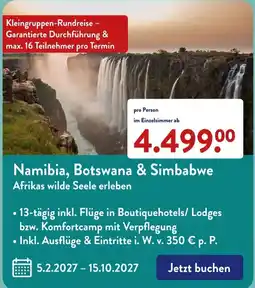Aldi Süd Namibia, Botswana & Simbabwe Angebot