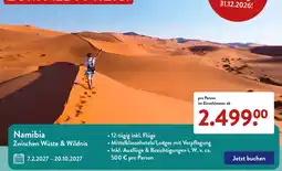 Aldi Süd Namibia Zwischen Wüste & Wildnis Angebot